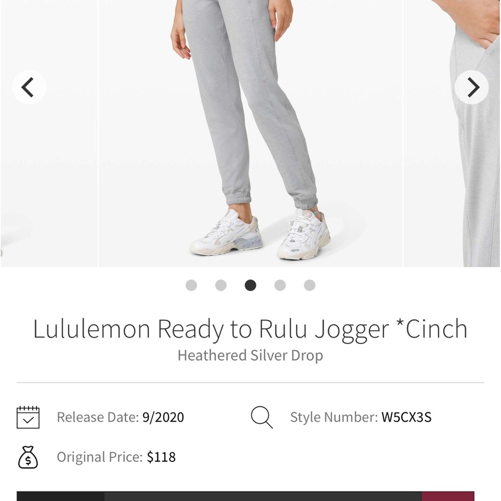 Lululemon Athletica Ready To Rulu Jogger Pants